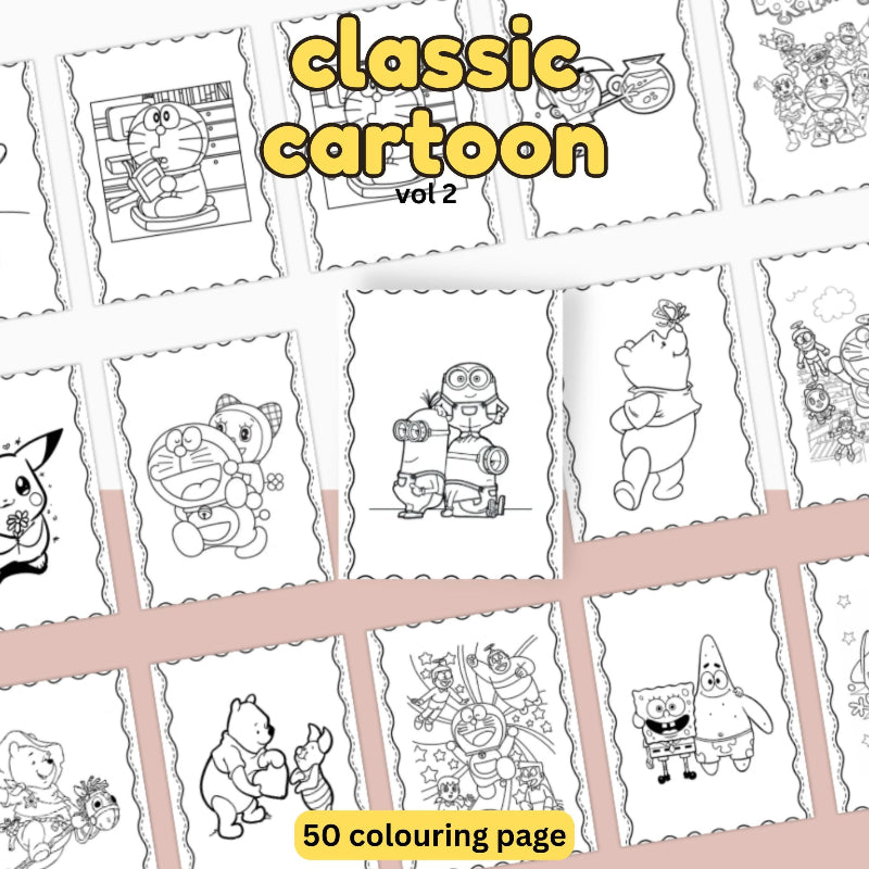 [DCB031] Colouring Page - Classic Cartoon Vol.2